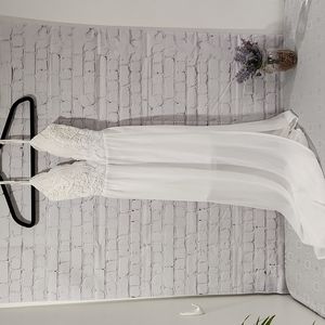Shinestar white maxi dress
